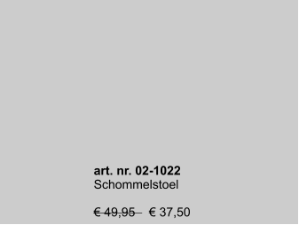 art. nr. 02-1022 Schommelstoel  € 49,95    € 37,50